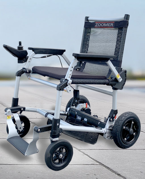 Journey Zoomer Folding Power Chair Blue / Right-Handed Joystick